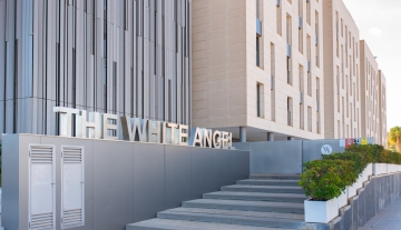 Resa Estates apartment for sale in Ibiza marina botafoch modern entrance.jpg